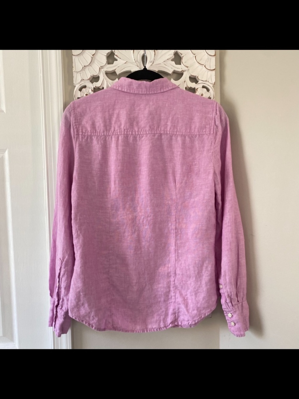 J.Crew Baird McNutt Irish Linen Pink Button Down Shirt Size 4 Slim Resort Beach - Picture 7 of 9